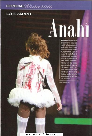 Doar fanii adevarati Anahi - sooper site aveti voi eu sunt noua - Fotos